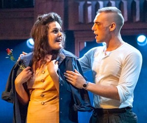 Dogfight 6 Laura Jane Matthewson (Rose Fenney) Jamie Muscato (Eddie Birdlace) Photo Darren Bell